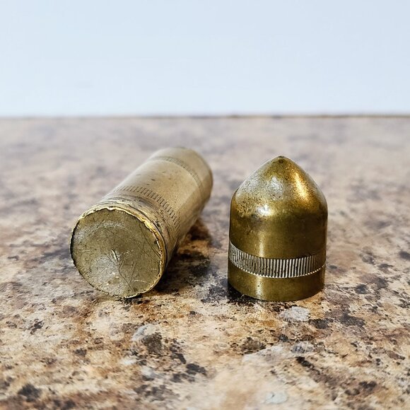 1930s Brass Trench Bullet Lighter, Unique Design, Unbranded, Working. - Picture 3 of 9